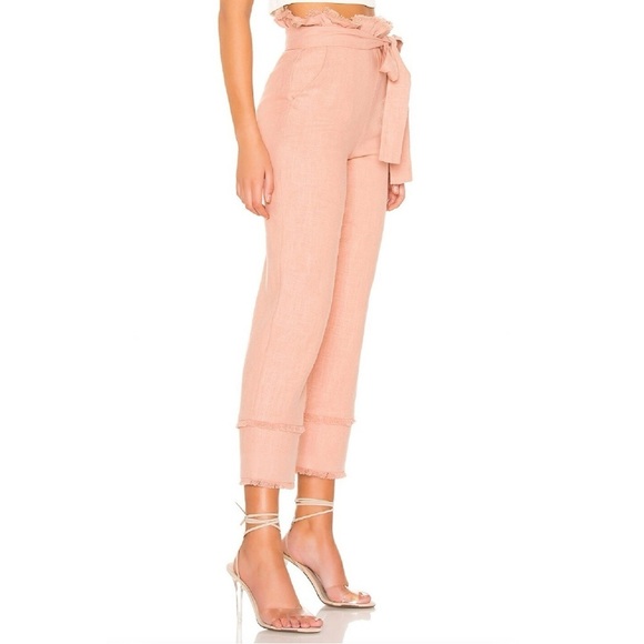 REVOLVE LOVERS & FRIENDS Annette Linen Paperbag Pant - Picture 2 of 8